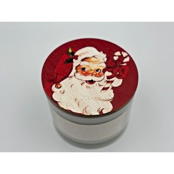 RARE Sand + Fog FRAZIER FIR Soy Wax Blend Candle 12 oz 2-Wick Santa Wood Lid New - Picture 5 of 8